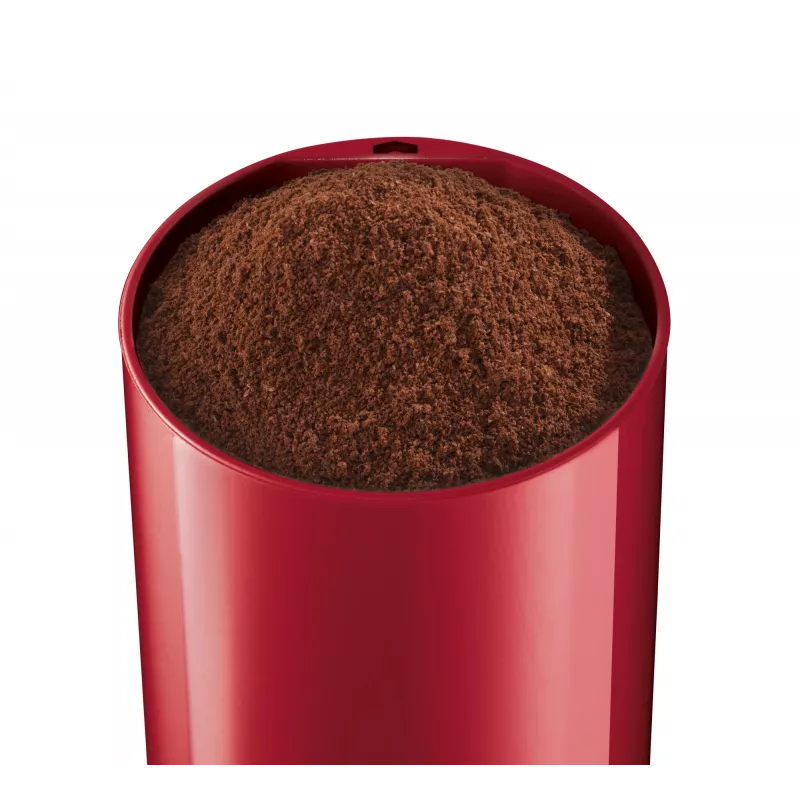 Macinacaffè a lame Bosch TSM6A014R, capacità 75 g, 180 W, lame in acciaio inox, rosso