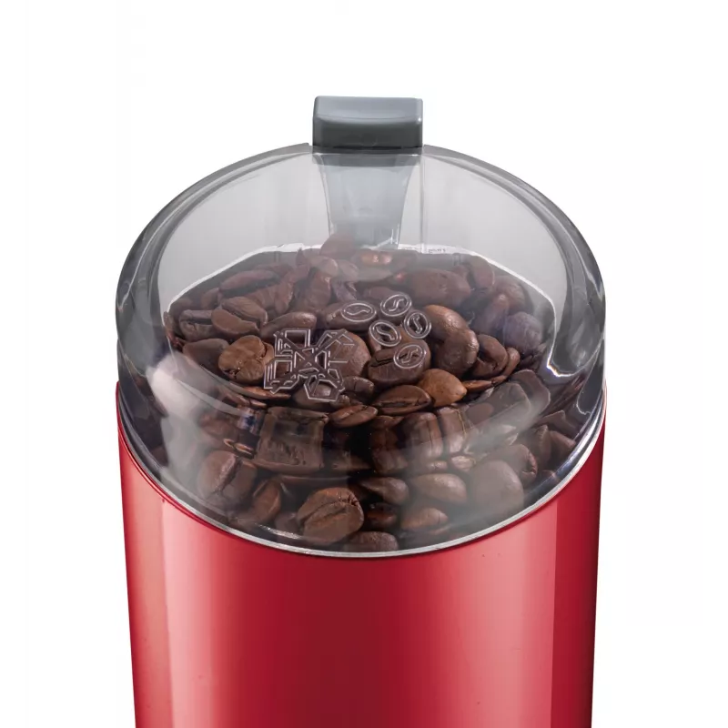 Macinacaffè a lame Bosch TSM6A014R, capacità 75 g, 180 W, lame in acciaio inox, rosso