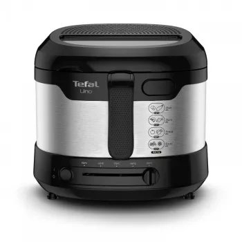 Friggitrice singola Tefal Uno FF215D 1,8 L a sé stante 1600 W friggitrice nero, acciaio inox