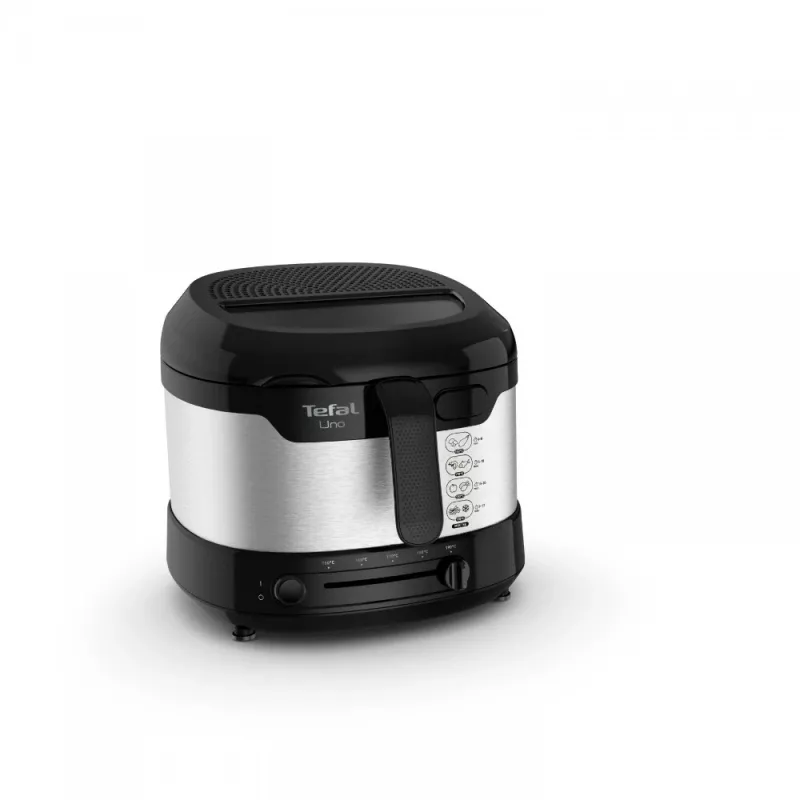 Friggitrice singola Tefal Uno FF215D 1,8 L a sé stante 1600 W friggitrice nero, acciaio inox