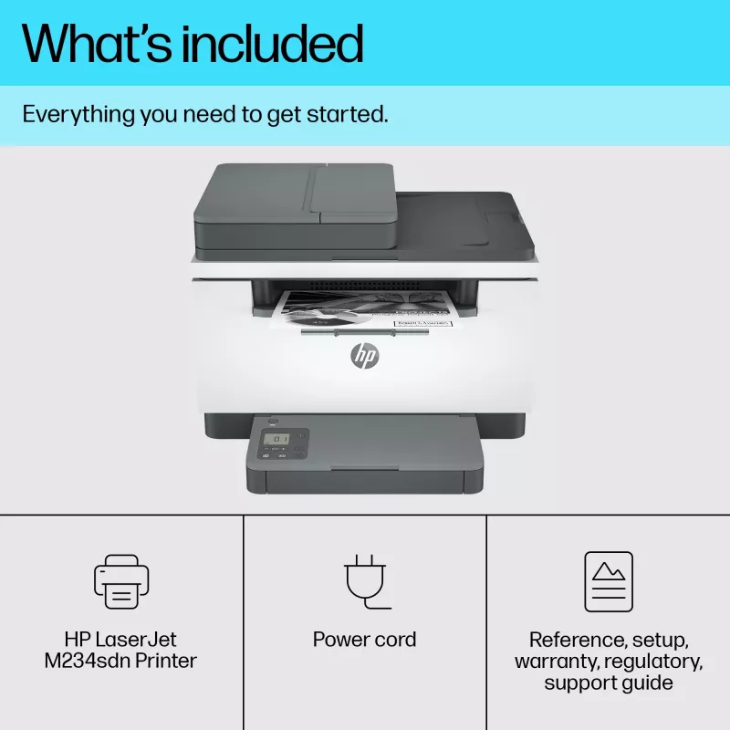 Stampante multifunzione HP LaserJet MFP M234sdn laser bianco e nero