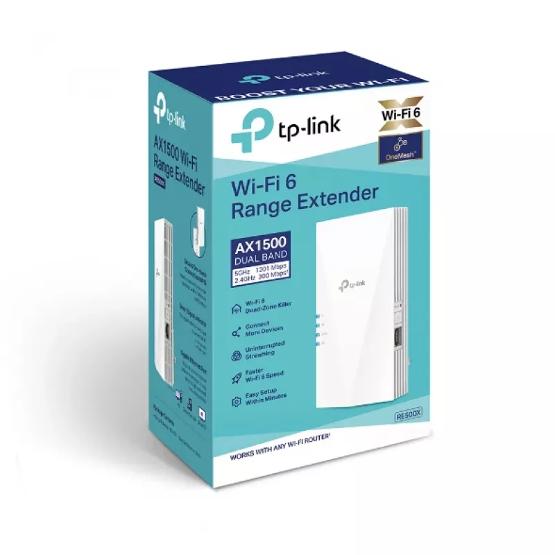 TP-Link RE500X extender di rete trasmettitore e ricevitore di rete bianco 1000 Mbit/s