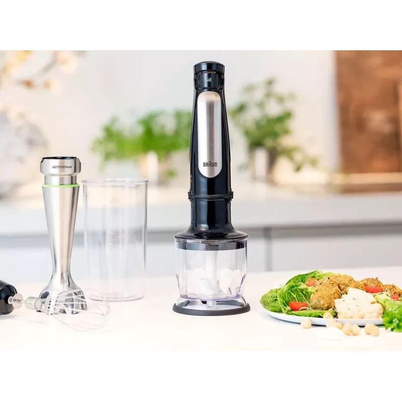 Braun MQ 7025X frullatore a immersione 0,6 L 1000 W nero, acciaio inox