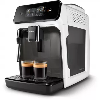 Macchina per espresso Philips serie 1200 EP1223/00 — serbatoio acqua 1,8 l, macinacaffè integrato, contenitore chicchi 275 g, 1500 W, bianco
