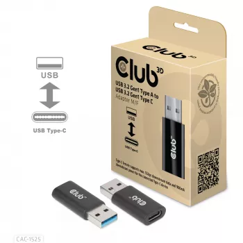 CLUB3D adattatore USB 3.2 Gen1 Type A a USB 3.2 Gen1 Type C M/F