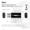 CLUB3D adattatore USB 3.2 Gen1 tipo A a USB 3.2 Gen1 tipo C M/F