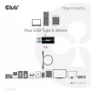 CLUB3D adattatore USB 3.2 Gen1 tipo A a USB 3.2 Gen1 tipo C M/F