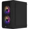 Case PC AEROCOOL CS107V2 Mini Tower — nero, microATX/Mini-ITX, 2 ventole 120mm, 1 alloggiamento 3,5 pollici + 2 alloggiamenti 2,5 pollici