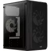 Case PC AEROCOOL CS107V2 Mini Tower — nero, microATX/Mini-ITX, 2 ventole 120mm, 1 alloggiamento 3,5 pollici + 2 alloggiamenti 2,5 pollici