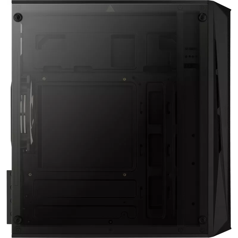 Case PC AEROCOOL CS107V2 Mini Tower — nero, microATX/Mini-ITX, 2 ventole 120mm, 1 alloggiamento 3,5 pollici + 2 alloggiamenti 2,5 pollici