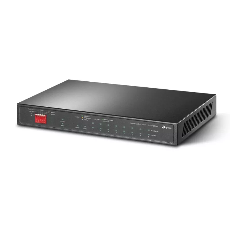 Switch di rete TP-Link TL-SG1210MP unmanaged Gigabit Ethernet (10/100/1000) Power over Ethernet (PoE) nero
