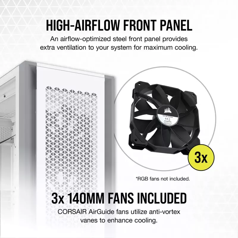 Case PC Corsair 7000D AIRFLOW Full Tower bianco