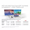 Hub MST CLUB3D USB3.2 Gen2 Type-C (DP Alt-Mode) su DisplayPort + HDMI 4K60Hz M/F