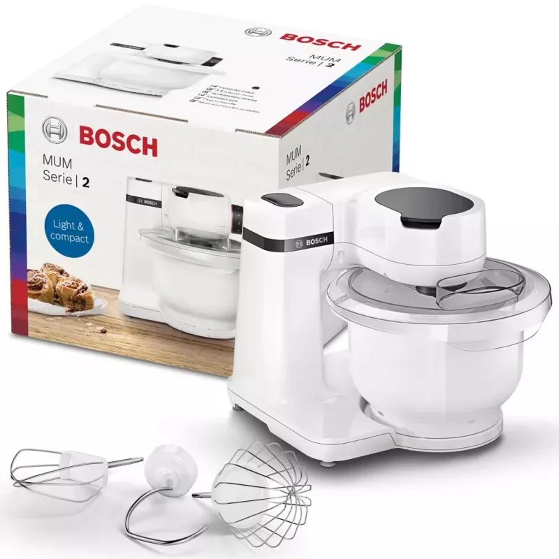 Robot da cucina Bosch Serie 2 MUMS2AW00 — 700 W, ciotola 3,8 L, 4 velocità, bianco