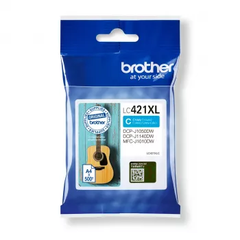 Brother LC-421XLC cartuccia d'inchiostro 1 pz. originale High (XL) Yield ciano