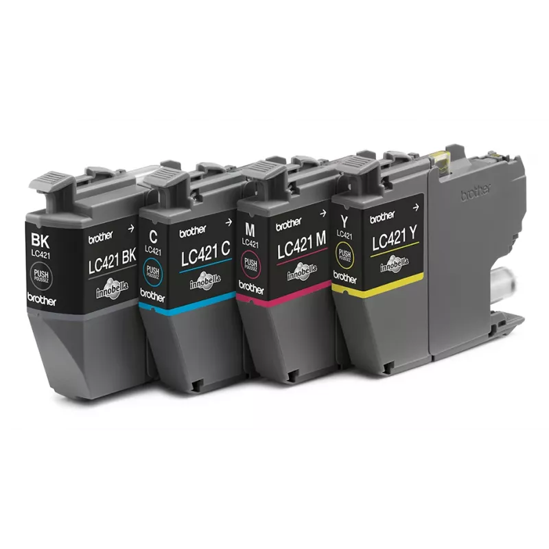 Brother LC421VALDR cartuccia d'inchiostro originale 4 pz. nero, ciano, magenta, giallo