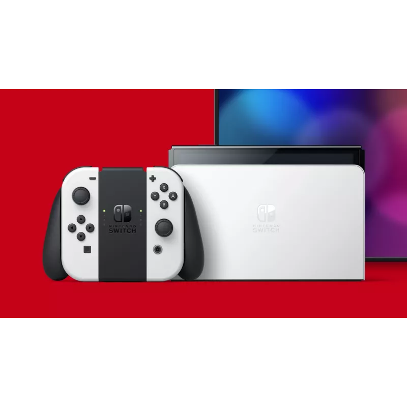 Nintendo Switch OLED, Nintendo Switch, NVIDIA Custom Tegra, bianco, analogico / digitale, tasto Home, tasto accensione/spegnimento, tasti