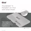 CLUB3D hub portatile 5-in-1 Thunderbolt™4 certificato con Smart Power