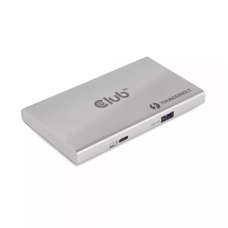 CLUB3D hub portatile 5-in-1 Thunderbolt™4 certificato con Smart Power