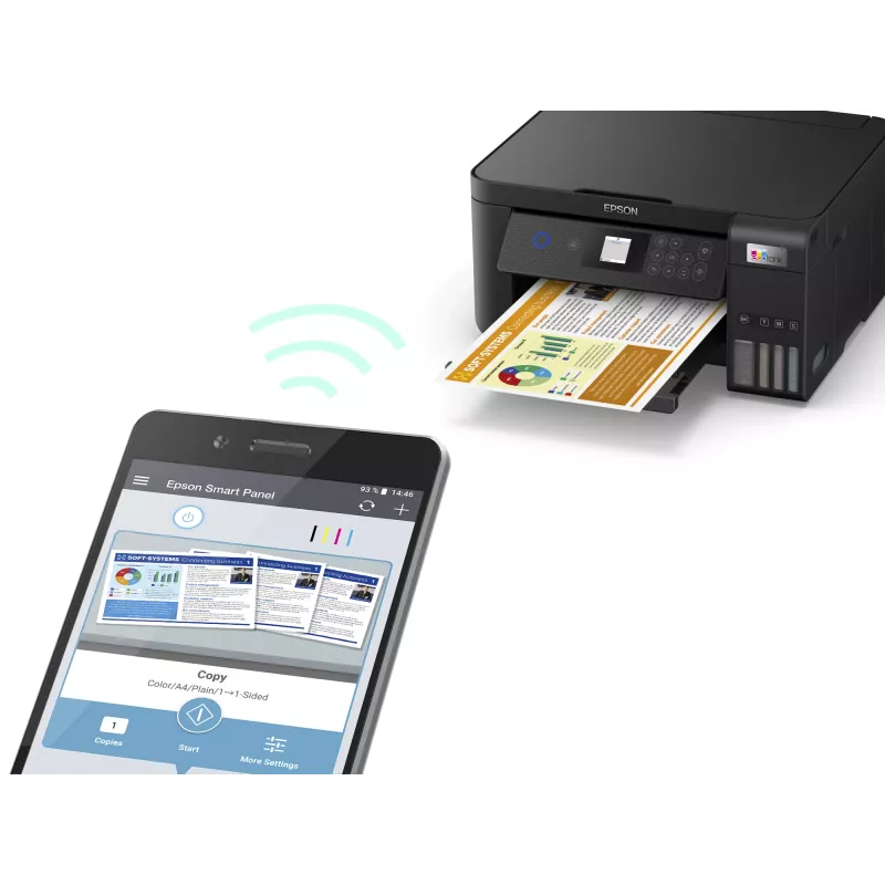 Epson EcoTank ET-2850 stampante a serbatoio d'inchiostro A4 multifunzione Wi-Fi
