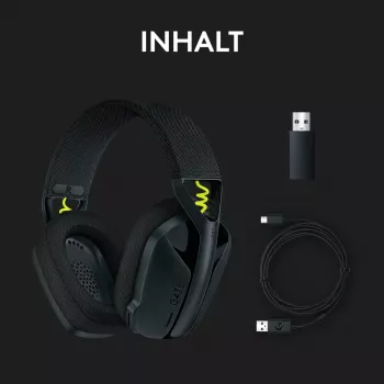 LOGITECH G435 Lightspeed cuffie gaming wireless - nero