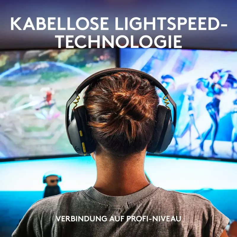 LOGITECH G435 Lightspeed cuffie gaming wireless - nero