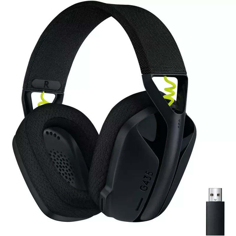 LOGITECH G435 Lightspeed cuffie gaming wireless - nero