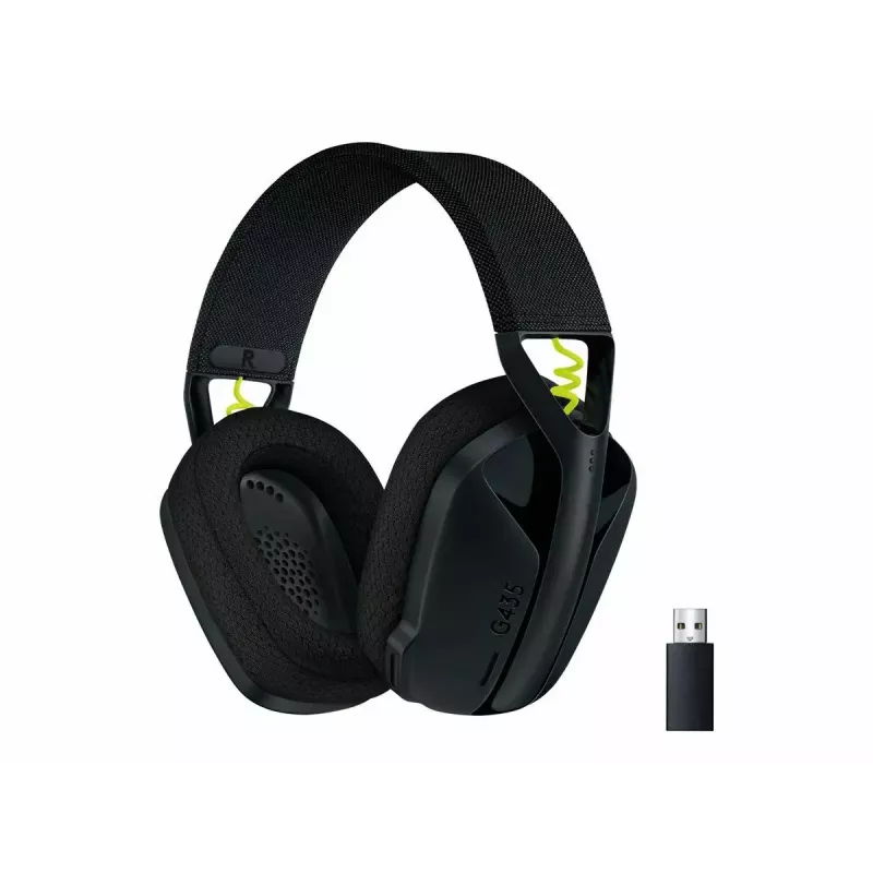 LOGITECH G435 Lightspeed cuffie gaming wireless - nero