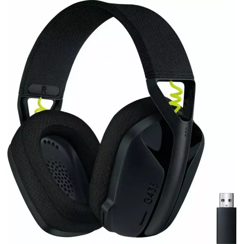 LOGITECH G435 Lightspeed cuffie gaming wireless - nero