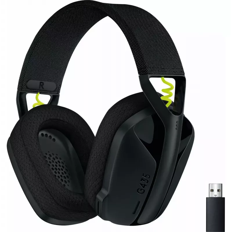 LOGITECH G435 Lightspeed cuffie gaming wireless - nero
