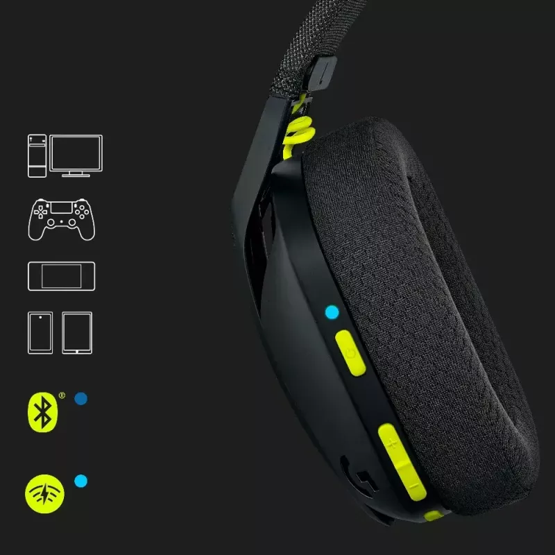 LOGITECH G435 Lightspeed cuffie gaming wireless - nero