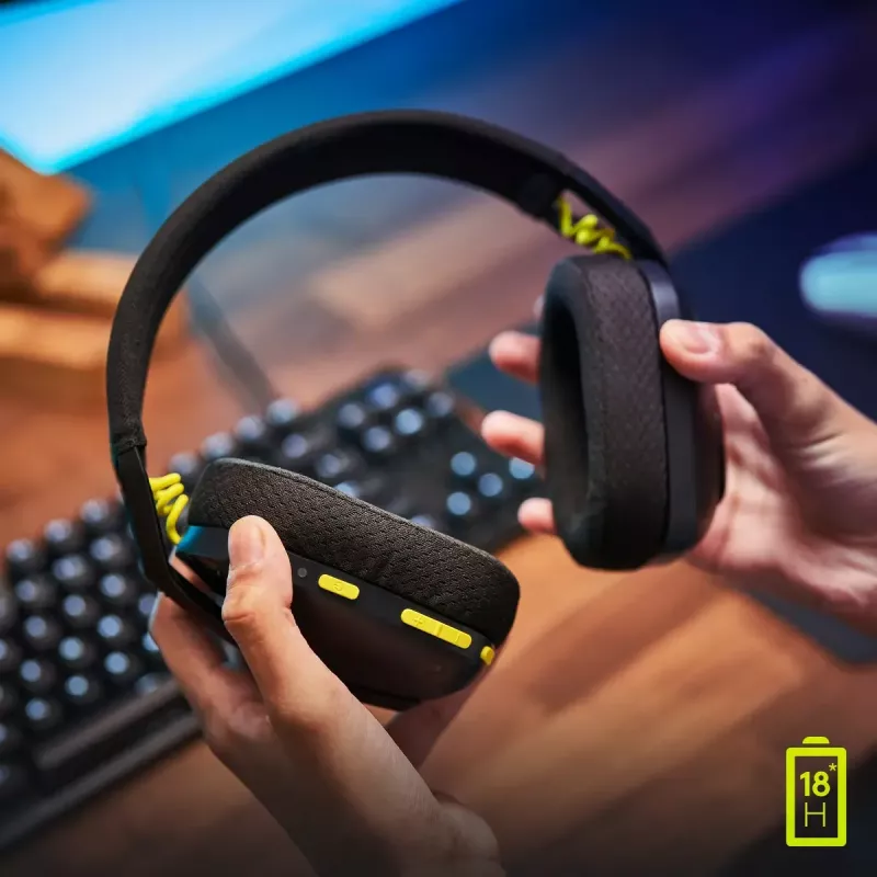 LOGITECH G435 Lightspeed cuffie gaming wireless - nero
