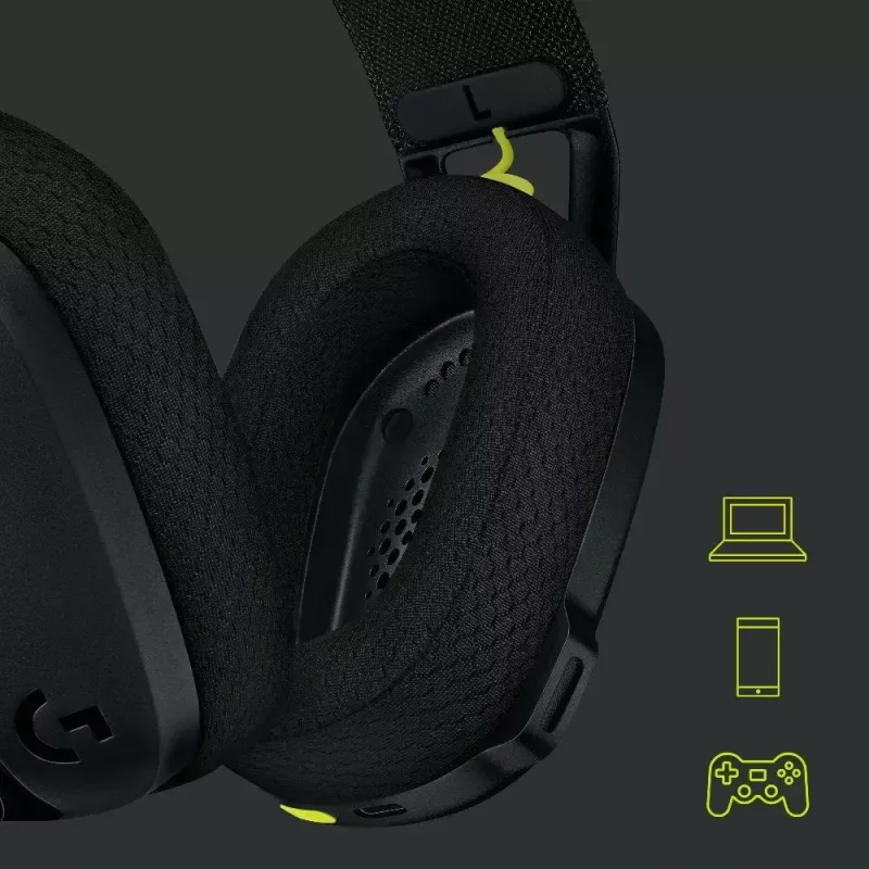 LOGITECH G435 Lightspeed cuffie gaming wireless - nero