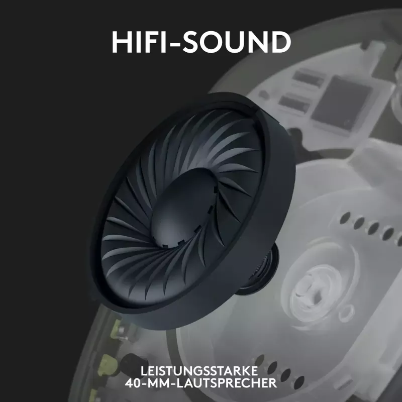 LOGITECH G435 Lightspeed cuffie gaming wireless - nero