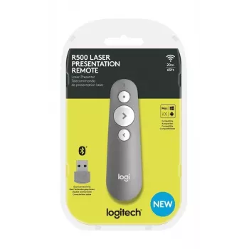LOGITECH R500 telecomando laser per presentazioni grigio