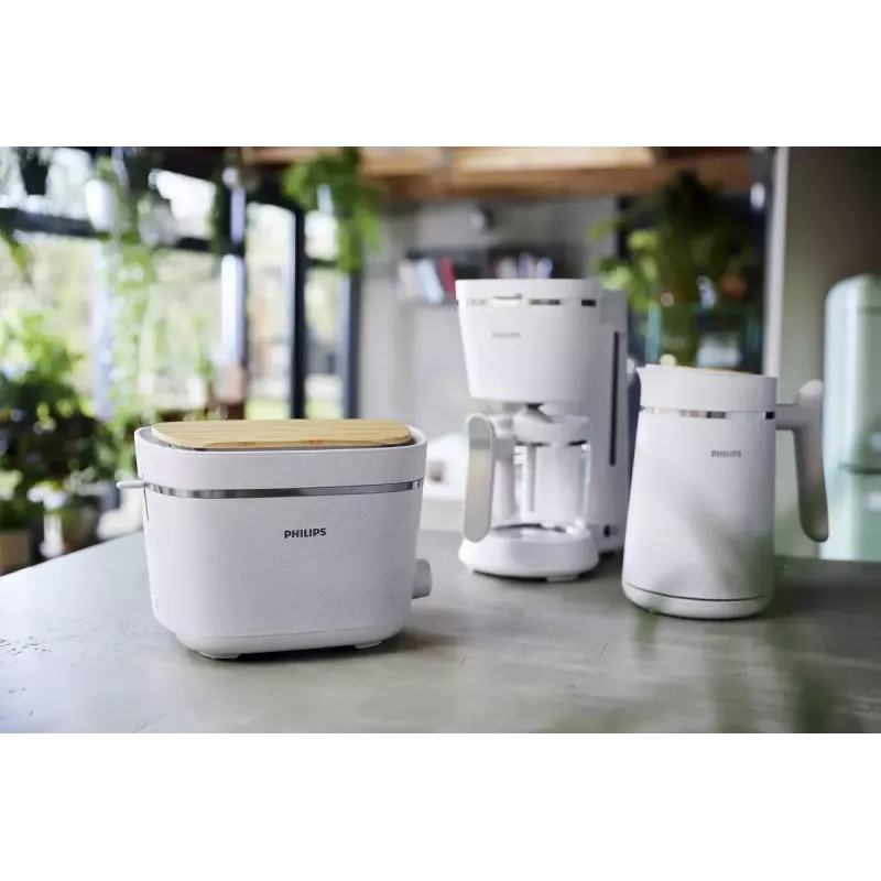 Tostapane Philips HD2640/10 Eco Conscious Edition, 2 fette, 830 W, bianco