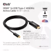 Cavo attivo CLUB3D HDMI a USB Type-C 4K60Hz M/M 1,8 m/6 ft
