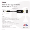 Cavo attivo CLUB3D HDMI a USB Type-C 4K60Hz M/M 1,8 m/6 ft