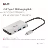 Hub di ricarica CLUB3D USB Gen2 Type-C PD con 2x porte Type-C 10G e 2x porte USB Type-A 10G
