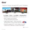 Docking station CLUB3D CSV-1568 case in metallo USB Gen2 Type-C USB Gen2 Type-A HDMI DP VGA RJ45 120W