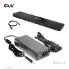 CLUB3D USB Gen1 Type-C Triple Display DP Alt Mode Displaylink Dynamic PD Charging Dock con alimentatore da 120 Watt