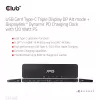 CLUB3D USB Gen1 Type-C Triple Display DP Alt Mode Displaylink Dynamic PD Charging Dock con alimentatore da 120 Watt