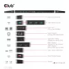 CLUB3D USB Gen1 Type-C Triple Display DP Alt Mode Displaylink Dynamic PD Charging Dock con alimentatore da 120 Watt