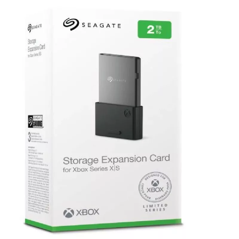Seagate Storage Expansion Card 2 TB scheda di espansione memoria per Xbox Series X|S, 31,6 x 7,8 x 53 mm, nera