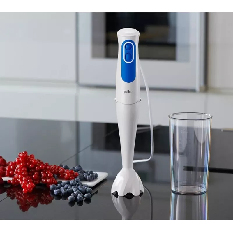 Braun MQ 3000 Smoothie frullatore a immersione 0,6 l 700 W blu, bianco