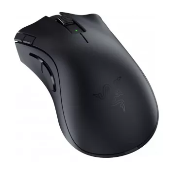 Mouse gaming Razer DeathAdder V2 X HyperSpeed — per destrimani, wireless 2,4 GHz/Bluetooth, 14.000 DPI, 7 tasti, batteria AA, 103 g, nero