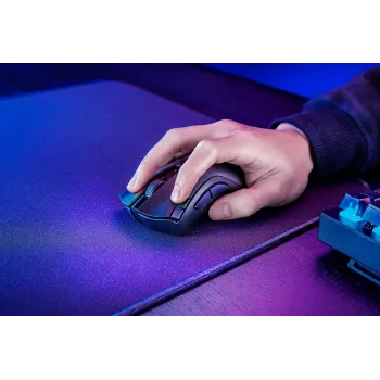 Mouse gaming Razer DeathAdder V2 X HyperSpeed — per destrimani, wireless 2,4 GHz/Bluetooth, 14.000 DPI, 7 tasti, batteria AA, 103 g, nero