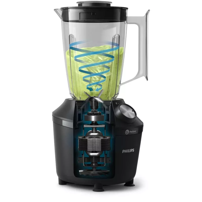Philips serie 3000 HR2191/01 frullatore 2 L frullatore da tavolo 600 W nero, trasparente