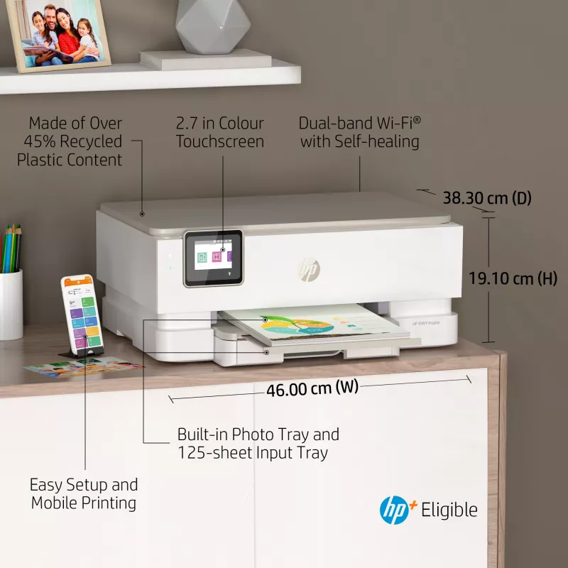 HP ENVY Inspire 7220e stampante all-in-one a colori wireless, Instant Ink; copiatrice, scanner