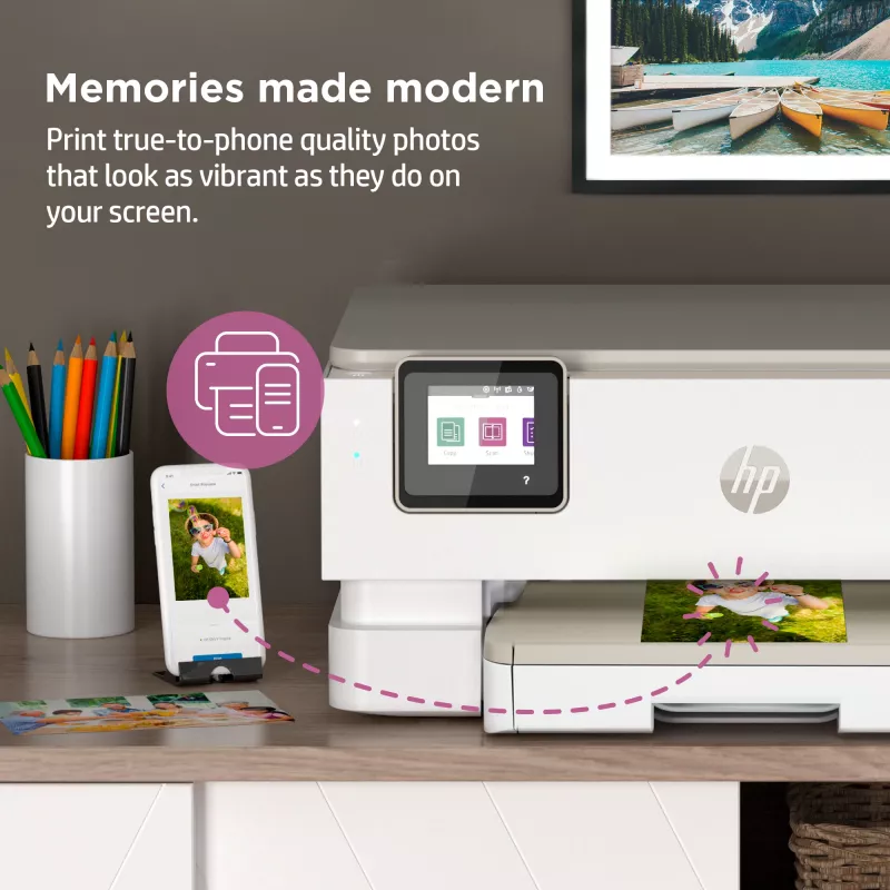 HP ENVY Inspire 7220e stampante all-in-one a colori wireless, Instant Ink; copiatrice, scanner
